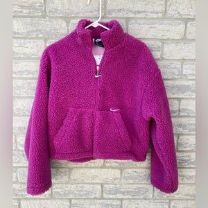 NWT Nike Swoosh Sherpa Jacket (oversized), Women’s Size Large